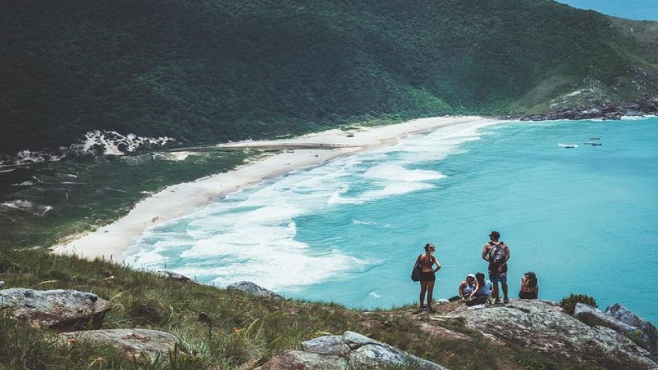 Trekking de Lagoinha do Leste. Florianopolis, BRASIL